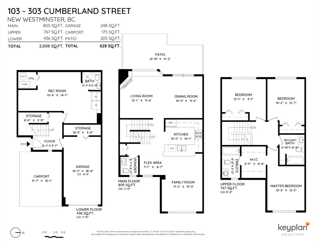 103-303 Cumberland Floor Plan – Martin Chow Real Estate